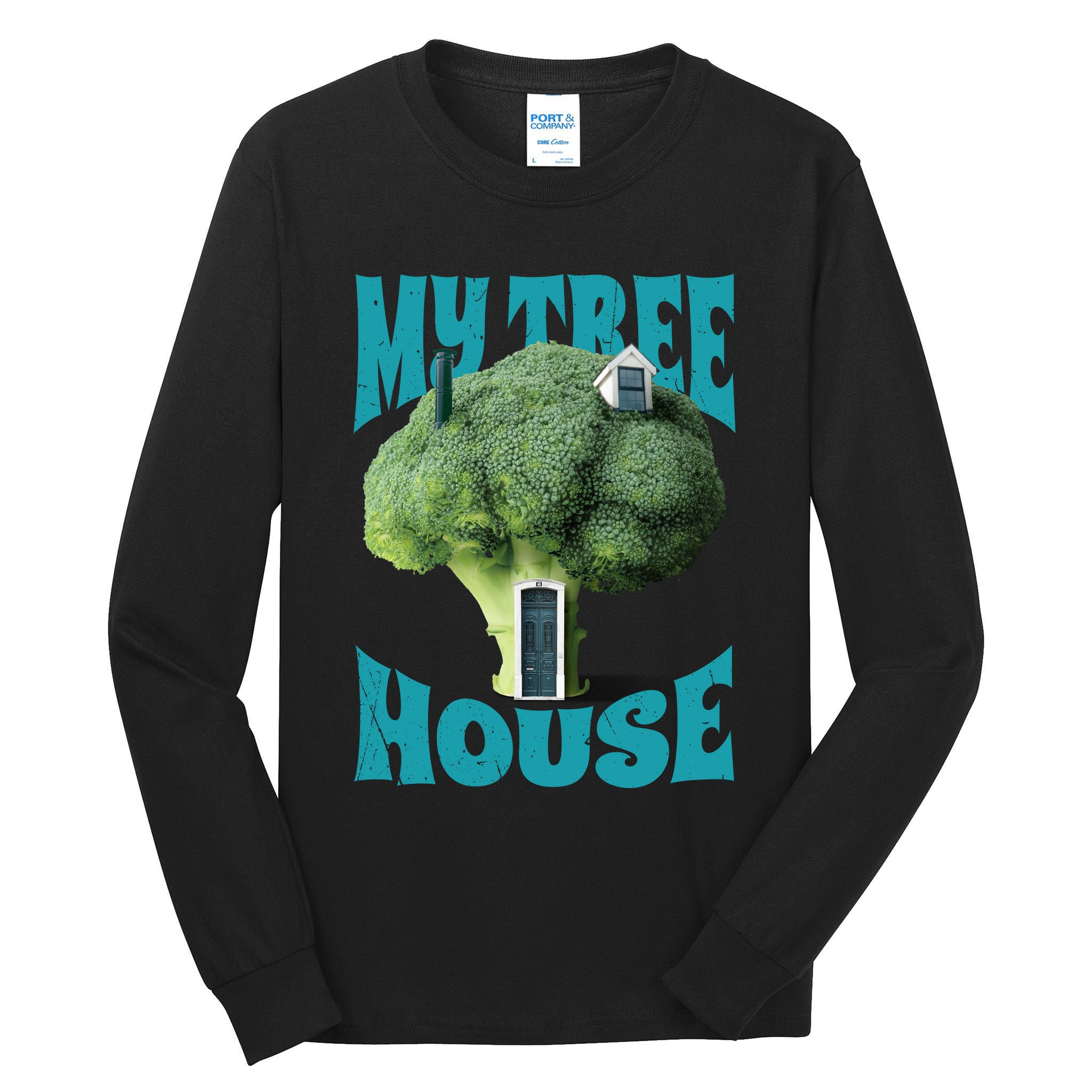 My Broccoli Tree House Funny Tall Long Sleeve T-Shirt