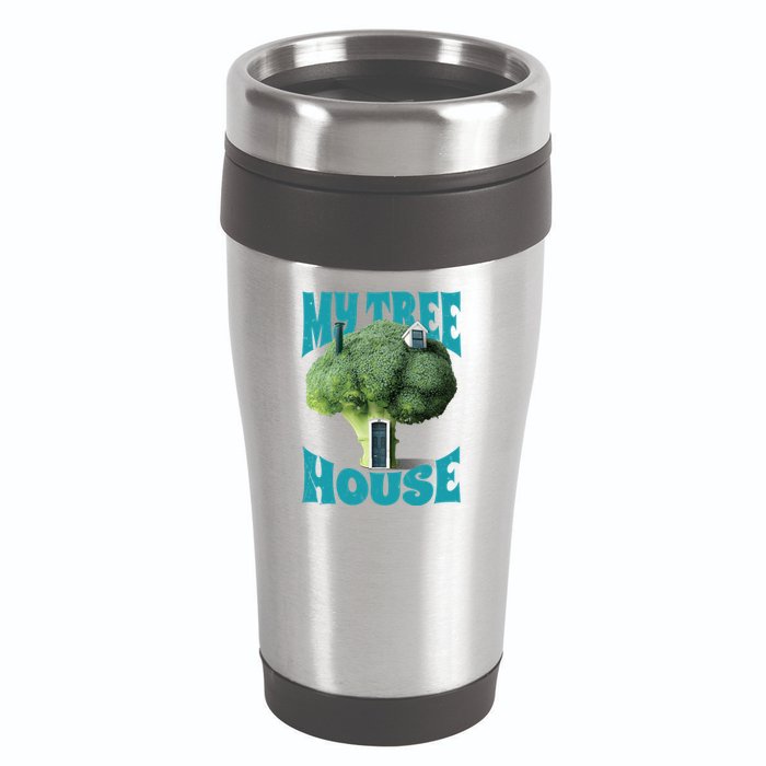 My Broccoli Tree House Funny 16oz Travel Tumbler