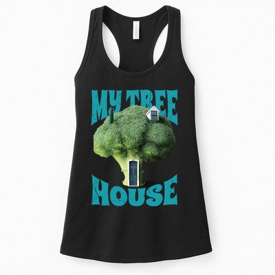 My Broccoli Tree House Funny Womens Tank Top