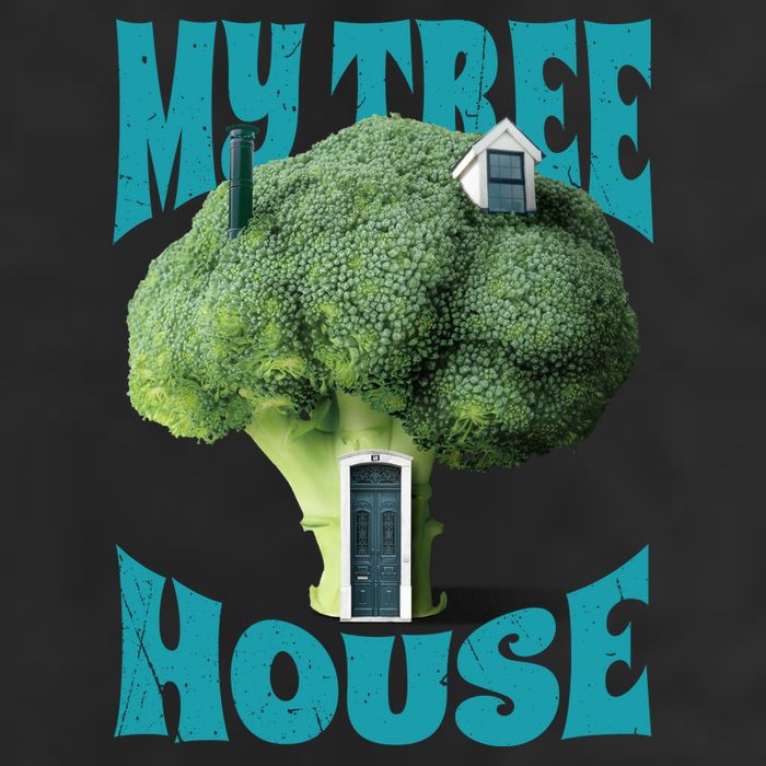 My Broccoli Tree House Funny Golf Towel