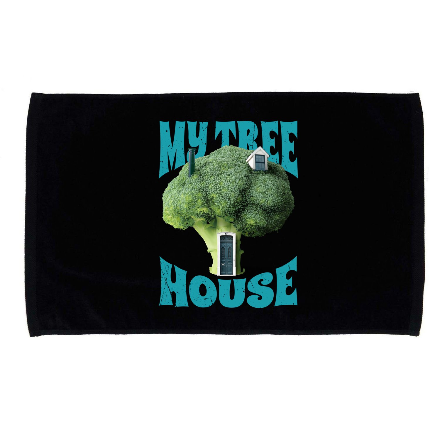 My Broccoli Tree House Funny Microfiber Hand Towel