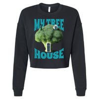 My Broccoli Tree House Funny Cropped Pullover Crew