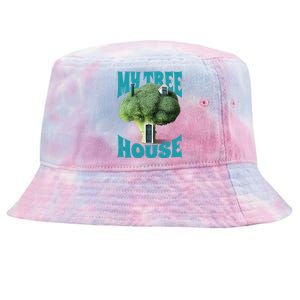 My Broccoli Tree House Funny Tie-Dyed Bucket Hat