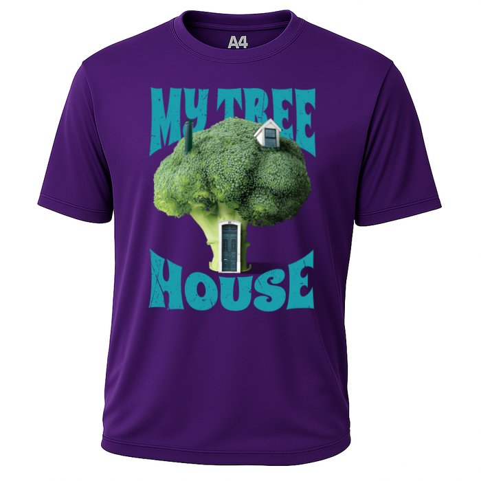 My Broccoli Tree House Funny Cooling Performance Crew T-Shirt