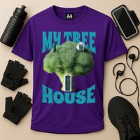 My Broccoli Tree House Funny Cooling Performance Crew T-Shirt