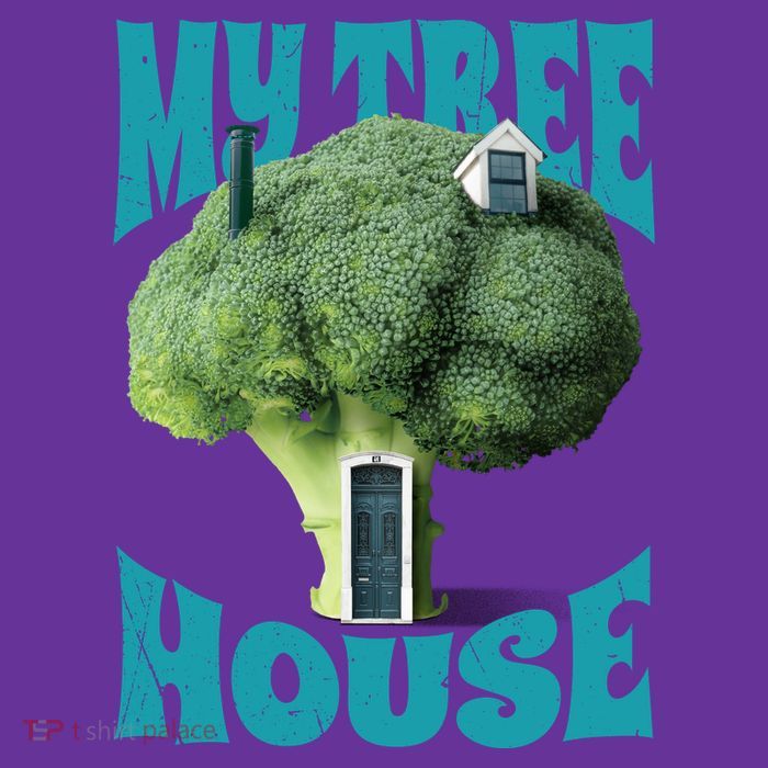 My Broccoli Tree House Funny Button