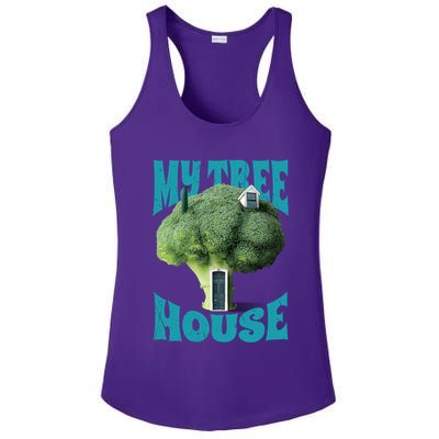 My Broccoli Tree House Funny Ladies PosiCharge Competitor Racerback Tank