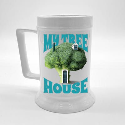 My Broccoli Tree House Funny Beer Stein