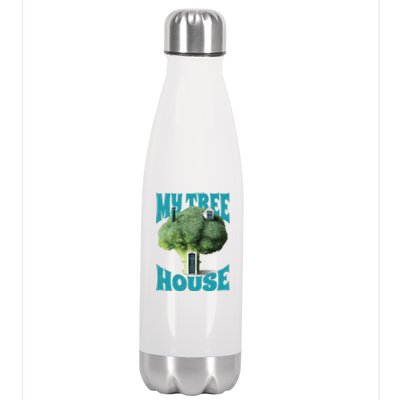 My Broccoli Tree House Funny Stainless Steel Insulated Water Bottle