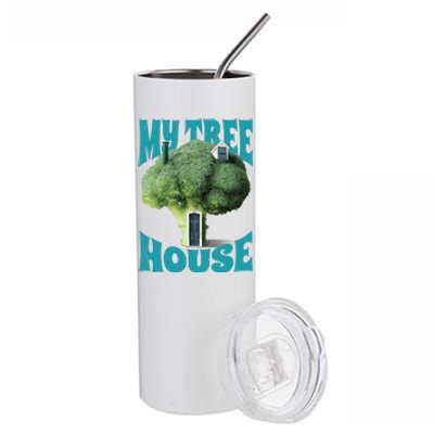 My Broccoli Tree House Funny Stainless Steel Tumbler