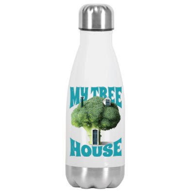 My Broccoli Tree House Funny Stainless Steel Insulated Water Bottle