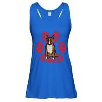 Miniature Bull Terrier Valentines Day Dog Love Paw Great Gift Ladies Essential Flowy Tank