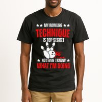 My Bowling Technique Is Top Secret funny bowling Tall T-Shirt