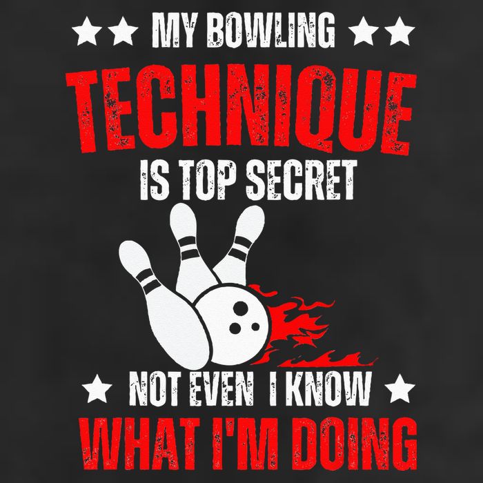 My Bowling Technique Is Top Secret funny bowling Microfiber Hand Towel