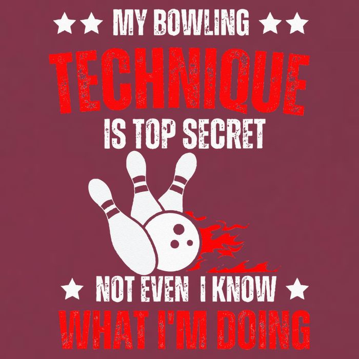 My Bowling Technique Is Top Secret funny bowling 16oz Travel Tumbler