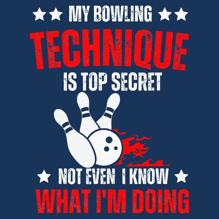 My Bowling Technique Is Top Secret funny bowling Infant Baby Jersey Bodysuit