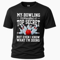 My Bowling Technique Is Top Secrets Funny Bowler Bowling Performance Shirt