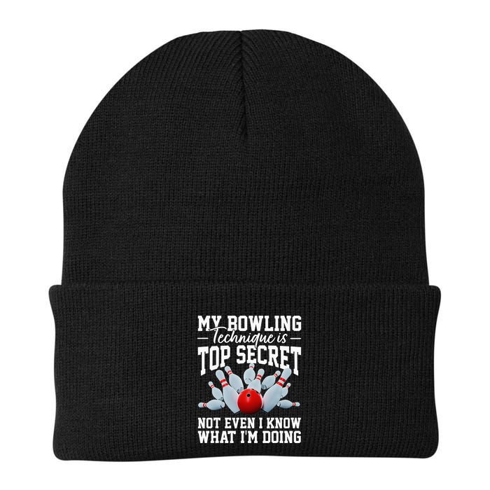 My Bowling Technique Is Top Secrets Funny Bowler Bowling Beanie