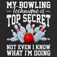 My Bowling Technique Is Top Secrets Funny Bowler Bowling Beanie