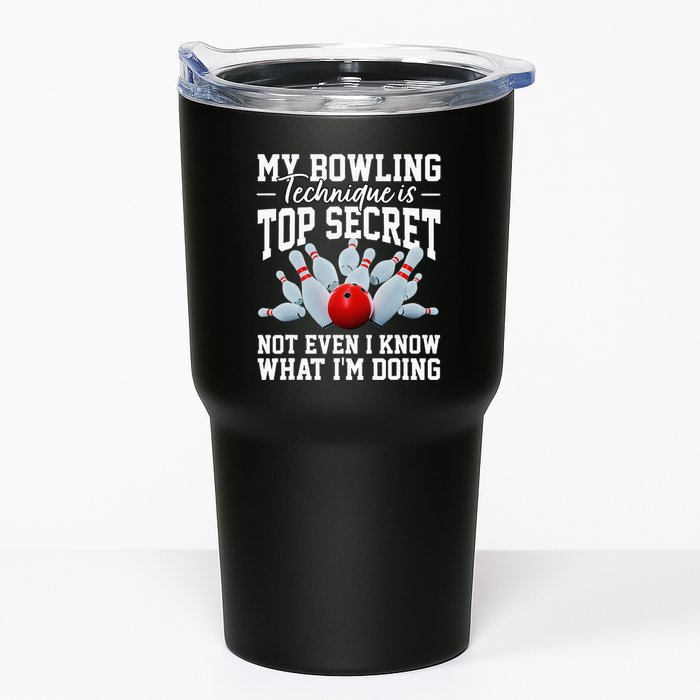 My Bowling Technique Is Top Secrets Funny Bowler Bowling Tumbler
