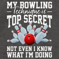 My Bowling Technique Is Top Secrets Funny Bowler Bowling Vector Backpack