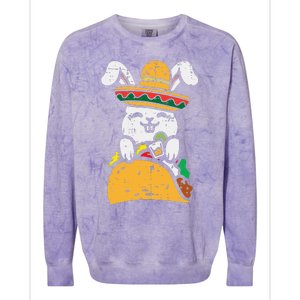 Mexican Bunny Taco Animal Party Fiesta Cinco De Mayo Colorblast Crewneck Sweatshirt