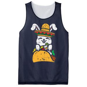 Mexican Bunny Taco Animal Party Fiesta Cinco De Mayo Mesh Reversible Basketball Jersey Tank