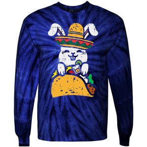 Mexican Bunny Taco Animal Party Fiesta Cinco De Mayo Tie-Dye Long Sleeve Shirt