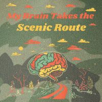 My Brain Takes The Scenic Route Legacy Tie Dye Trucker Hat