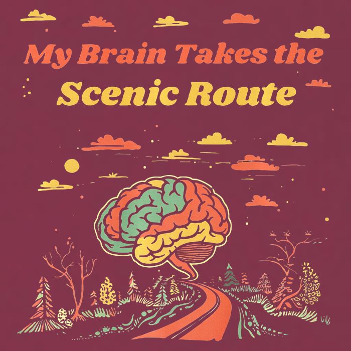 My Brain Takes The Scenic Route 16oz Travel Tumbler