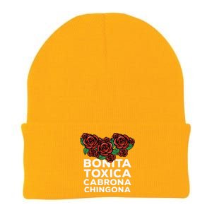 Mexicana Bonita Toxica Viva La Bonita Toxica Pero Chingona Knit Cap Winter Beanie