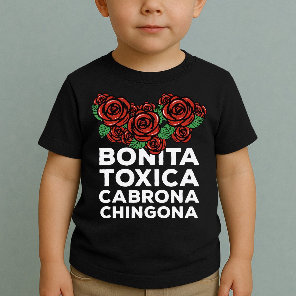 Mexicana Bonita Toxica Viva La Bonita Toxica Pero Chingona Toddler T-Shirt