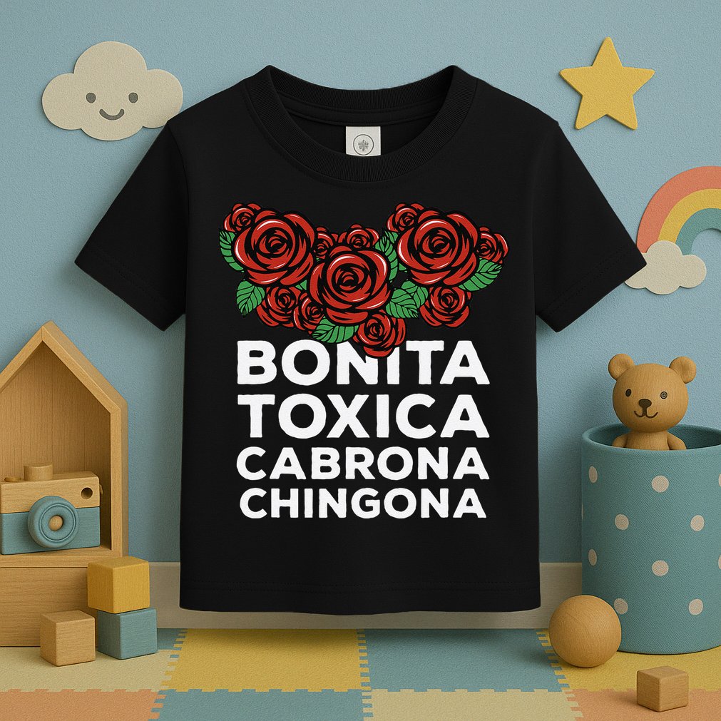 Mexicana Bonita Toxica Viva La Bonita Toxica Pero Chingona Toddler T-Shirt