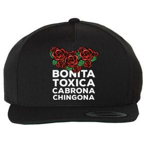 Mexicana Bonita Toxica Viva La Bonita Toxica Pero Chingona Wool Snapback Cap