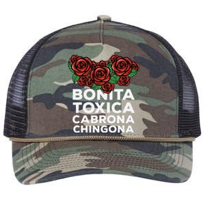 Mexicana Bonita Toxica Viva La Bonita Toxica Pero Chingona Retro Rope Trucker Hat Cap