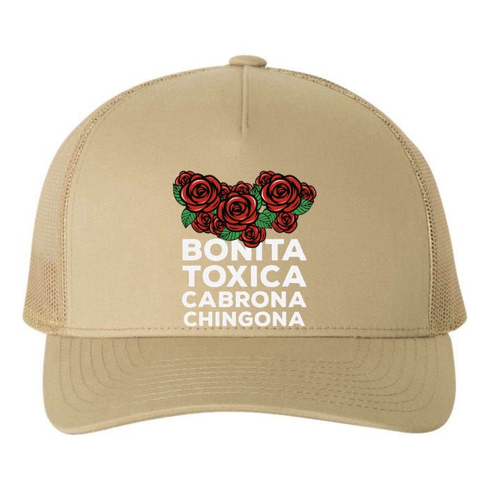 Mexicana Bonita Toxica Viva La Bonita Toxica Pero Chingona Yupoong Adult 5-Panel Trucker Hat