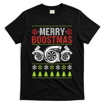 Merry Boostmas Ugly Xmas Funny Turbo Boost Christmas T-Shirt
