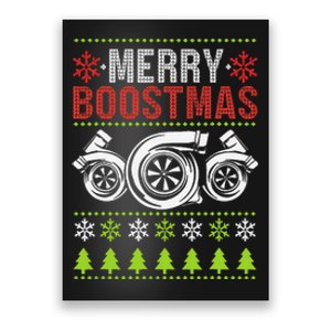 Merry Boostmas Ugly Xmas Funny Turbo Boost Christmas Poster