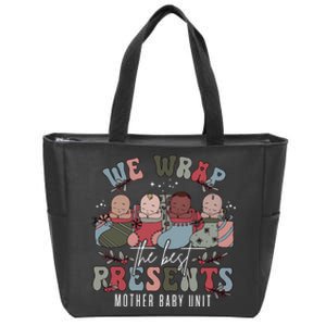 Mother Baby Unit Christmas Nurse Mbu Zip Tote Bag