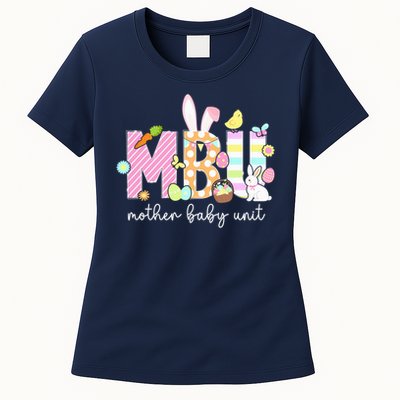 Mother Baby Unit Easter Bunny Mother Baby Nurse Easter Day Womens T-Shirt