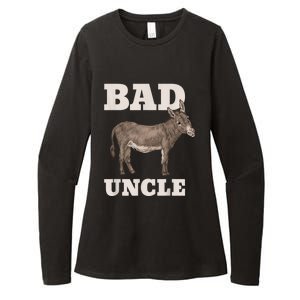 Mens BADASS Uncle Funny Pun Cool Womens CVC Long Sleeve Shirt