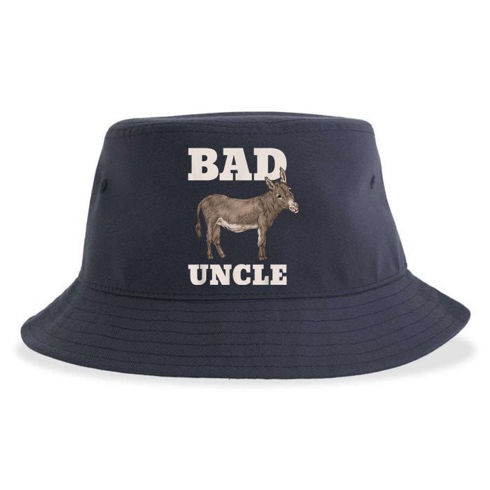 Mens BADASS Uncle Funny Pun Cool Sustainable Bucket Hat