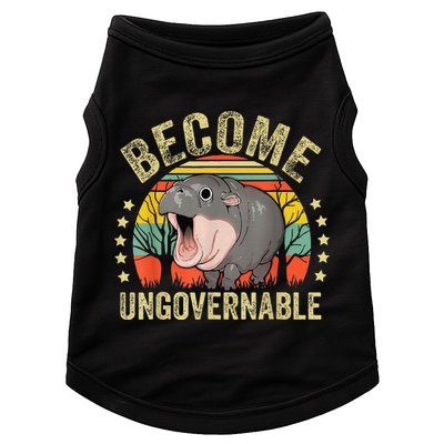 Moodeng Become Ungovernable Funny Baby Hippo Moo Deng Joke Doggie Tank