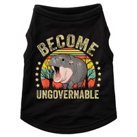 Moodeng Become Ungovernable Funny Baby Hippo Moo Deng Joke Doggie Tank