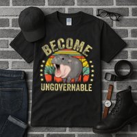 Moodeng Become Ungovernable Funny Baby Hippo Moo Deng Joke Tall T-Shirt
