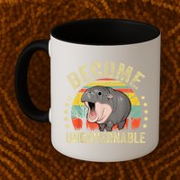 Moodeng Become Ungovernable Funny Baby Hippo Moo Deng Joke Mug