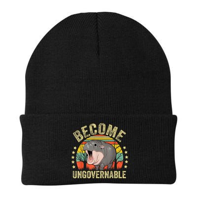 Moodeng Become Ungovernable Funny Baby Hippo Moo Deng Joke Beanie