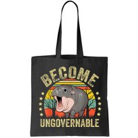 Moodeng Become Ungovernable Funny Baby Hippo Moo Deng Joke Bag