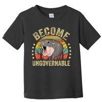 Moodeng Become Ungovernable Funny Baby Hippo Moo Deng Joke Toddler T-Shirt