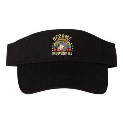 Moodeng Become Ungovernable Funny Baby Hippo Moo Deng Joke Visor